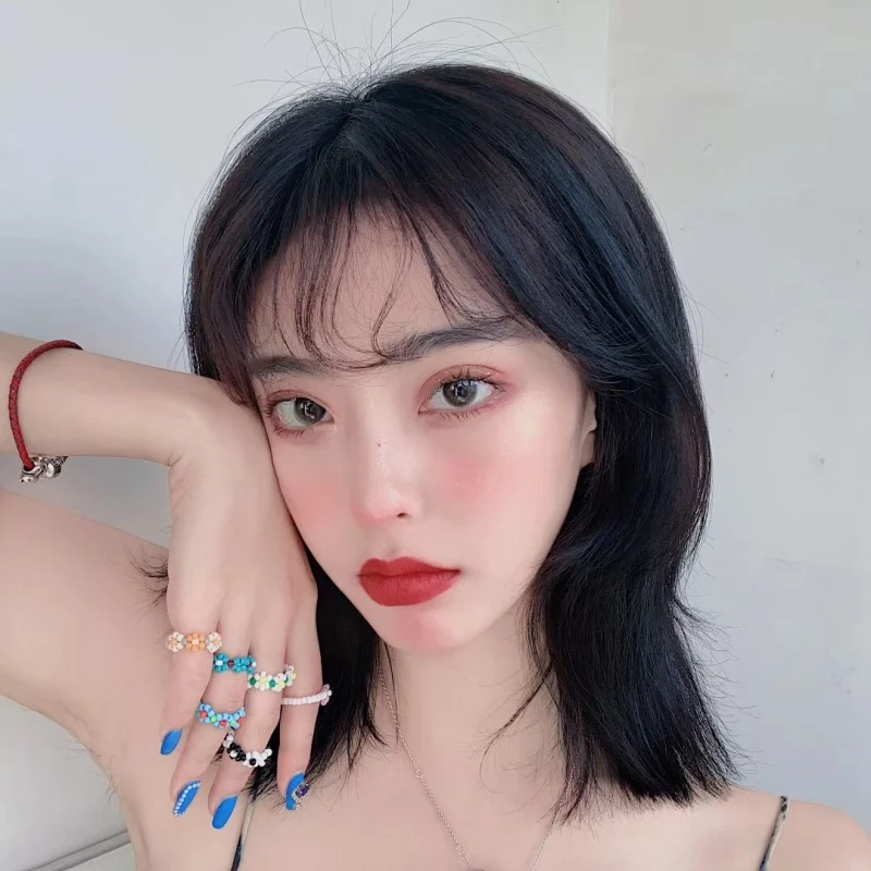 Женские кольца с цветком ромашки корейские прозрачные ярких цветов бусинами