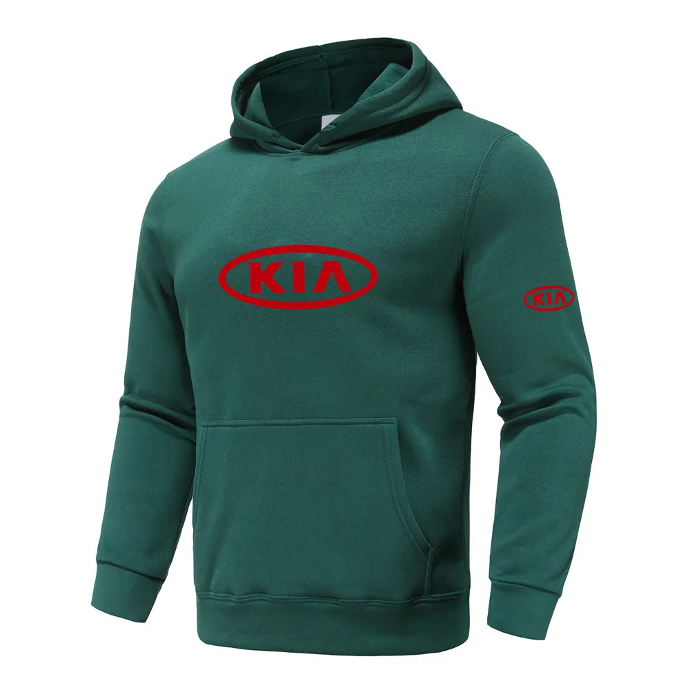 

D7 KIA men's pullover hoodie printed fleece sports casual hooded sweater sportswear men
