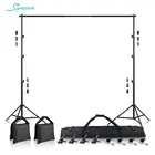 Система поддержки фона SYNZZUR 2,6x32x3 м, стойка для фона с 2 перекладинами для хромакей, зеленый экран, для фотостудии