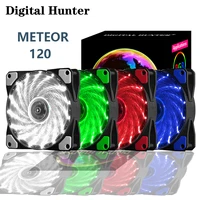 digital hunter lx120 rgb pc case fan 120mm 3pin4pin quiet colorful desktop computer cooler cooling meteor led fan brand new
