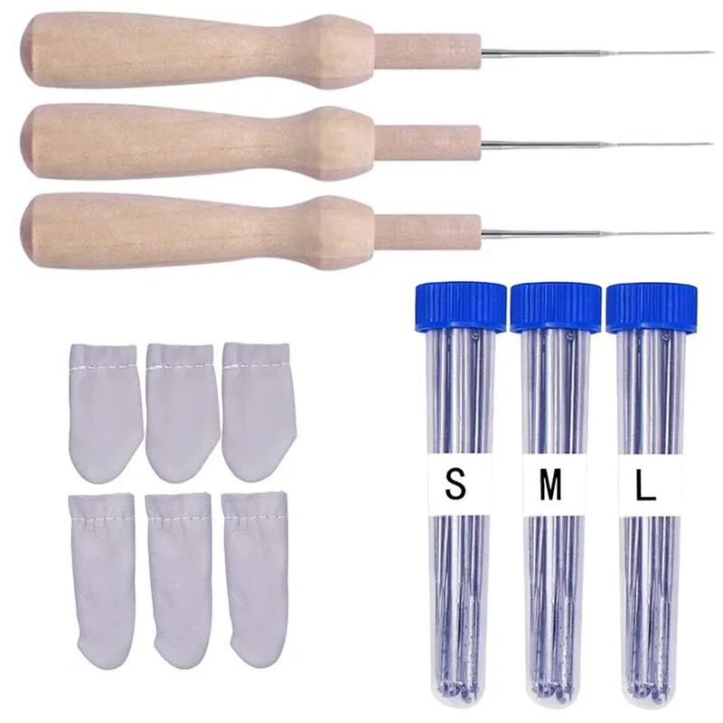 

LMDZ 102 Pcs Wool Felting Needles, Needle Felting Kits,Needle Felting Supplies- 90 Pcs Needles(3 Lengths 3.58 in/ 3.19 in/ 3.07