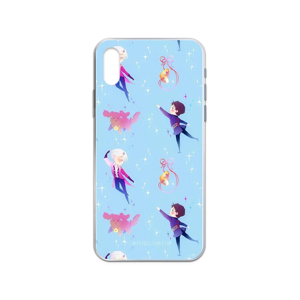 Японский мультфильм YURI! Чехол для iphone 4 4S 5 5C 5S 6 6S PLUS 7 8 X XR XS 11 PRO SE 2020 MAX прозрачный Etui