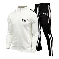 men tracksuit 2 piece sets new spring autumn sportswear sports suit jacketpant jogging male fashion print clothing size m 3xl