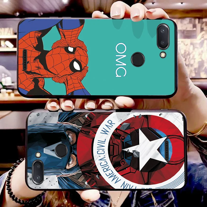 Черный ТПУ чехол для телефона Xiaomi Redmi 6A 5A 7A 8A 4X бампер Marvel Железный человек 5 6 7 8 Pro
