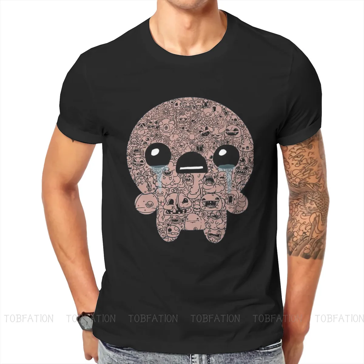 

Funny Hipster TShirts The Binding of Isaac Rebirth Wrath of the Lamb Game Male Graphic Pure Cotton Streetwear T Shirt O Neck