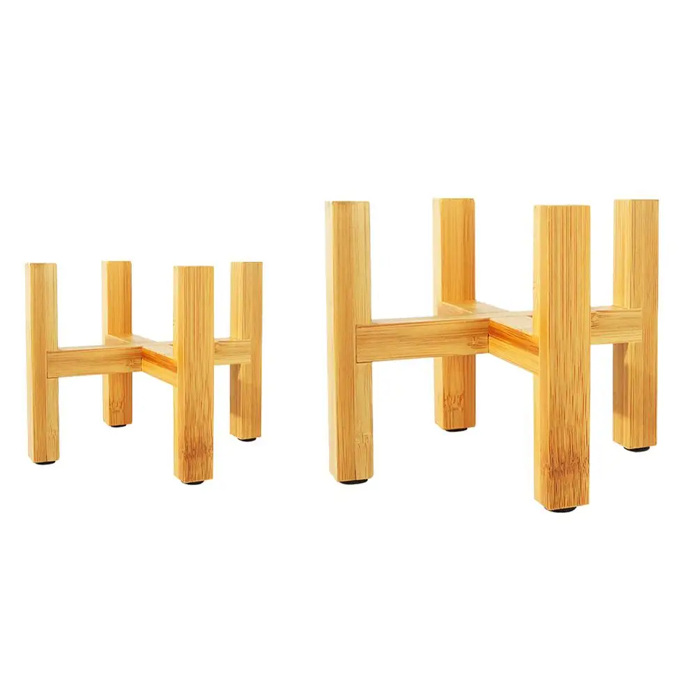 Свободный стоящий держатель для дерева бонсай дома балкон бамбуковый деревянный