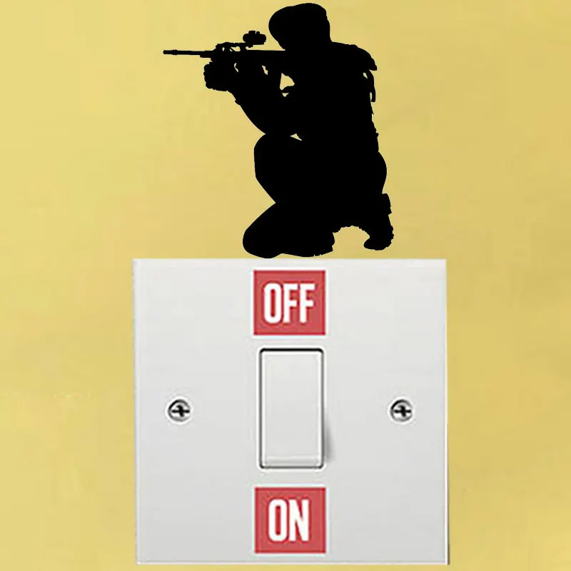 YJZT Экстремальный спортивный игрок шутер Пейнтбол домашний декор виниловая