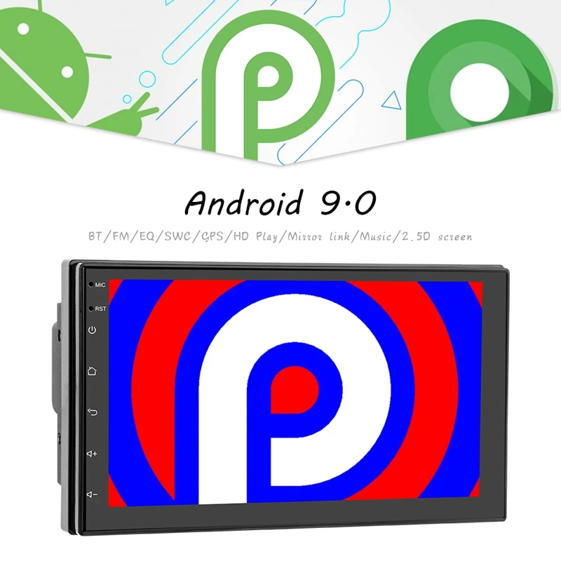 7Inch WIFI Car Stereo Android 9.0 MP5 Player Support GPS OBD 3 Screen Simultaneous Video with 12 LED Rear Camera | Автомобили и