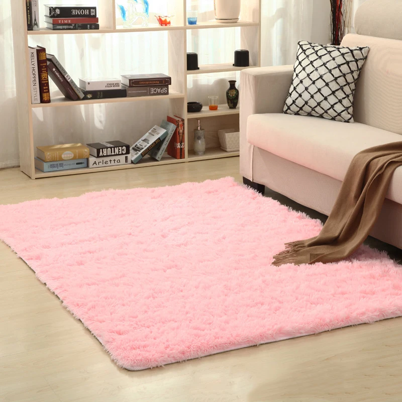 Pink 140*200 см, большой размер, для гостиной/спальни, для детской комнаты, противоскользящий мягкий ковер, современный ковер, коврик, белый, розовый, серый, 16 цветов - Цвет: Pink
