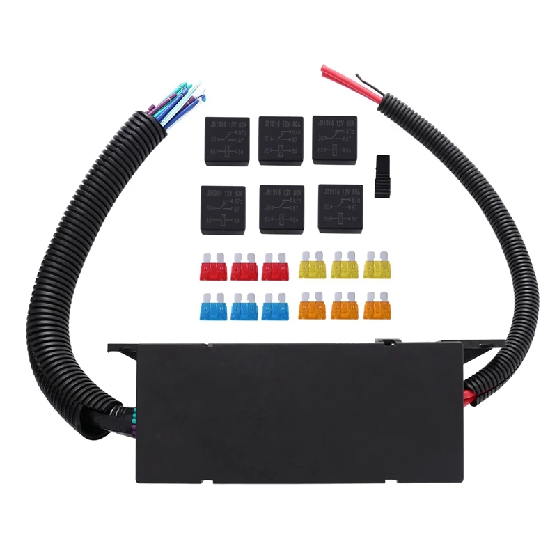 Новинка с жгутом проводов 11 Way держатель предохранителя реле коробка Реле