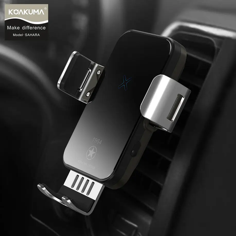 

Быстрое беспроводное зарядное устройство, регулируемая вращающаяся автомобильная подставка для смартфона, держатель сотового телефона дл...