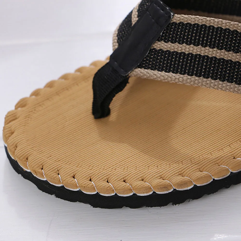 2021 Summer Men Flip Flops High Quality Beach Sandals Non-slide Male Slippers Zapatos Hombre Casual Shoes Zapatos Hombre #S