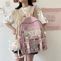 2021 fashion kawaii backpack shoulder bag waterproof women cute travel mochila teenager girls bookbag femal laptop bagpack