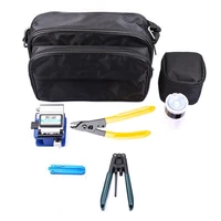 fiber optic tool 7 in 1 ftth splice fiber optic tool kits fibre stripper fiber cleaver and tools bag kit