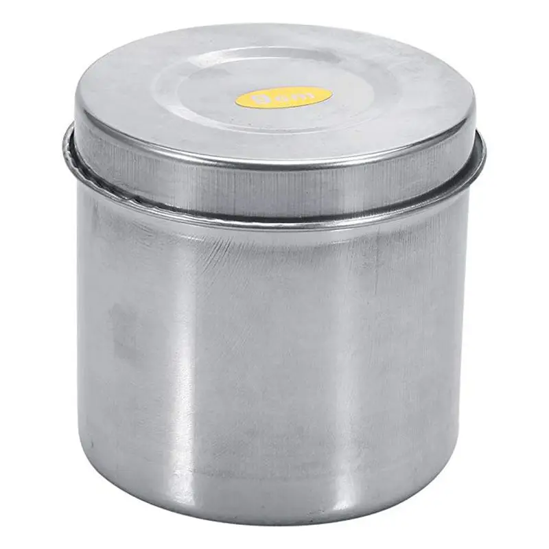 

1pcs Stainless Steel Beaker Tattoo Sterilizer Cotton Disinfection Round Container Sterilizer Clean Alcohol Tank for Accessories