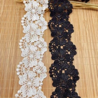 3 yards water soluble polyester light embroidery lace wave barcode accessories handmade diy