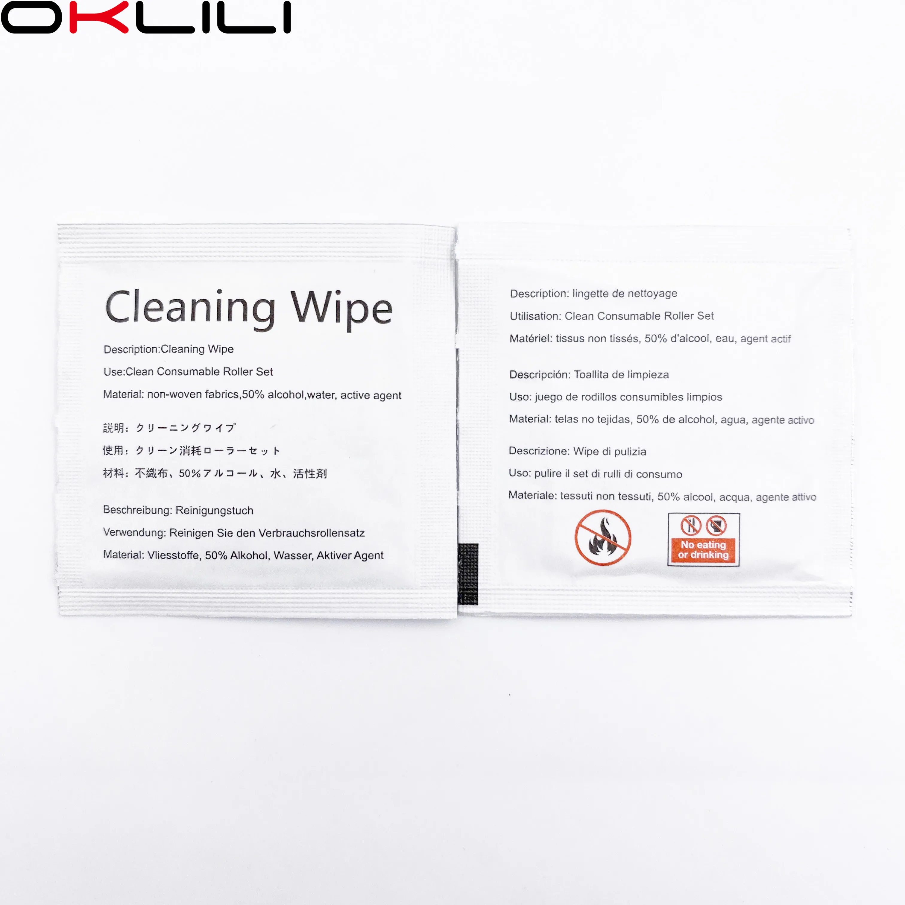 

50PC PA03950-0419 FI-C100CW Moist Pre-Moist Moistened Cleaning Wipe Wipes 6x6cm Cleaning Supplies for Fujitsu Scanner Consumable