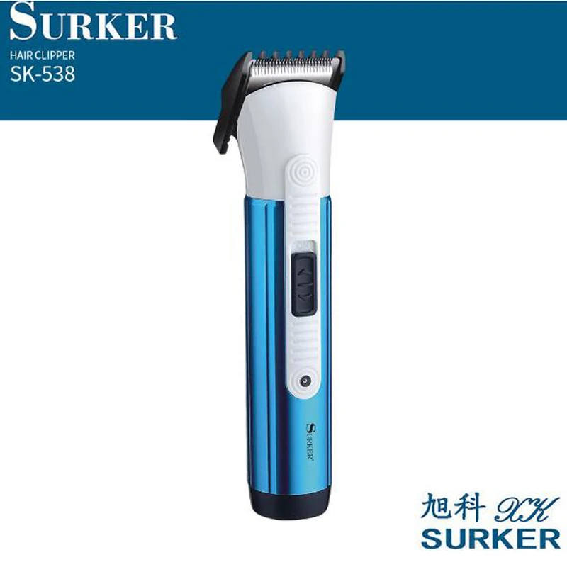 

surker electric hair trimmer SK-538 cordless electric hair clipper haircut machine dry battery use