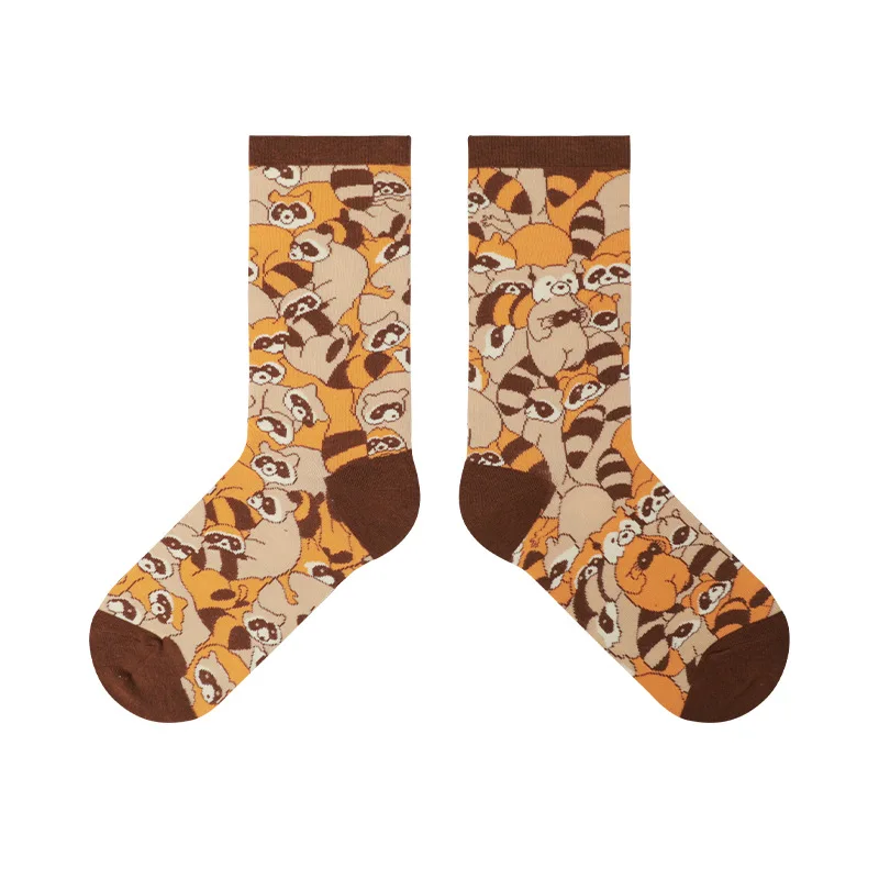 

Spring and Summer New Animal Series Cat Panda Rabbit Bear Korean Fashion Cartoon Cute Female Socks Designer Mid-tube Socks