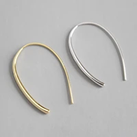 fashion s925 silver color earrings simple wild u shaped earrings party female earrings to send girlfriend jewelry