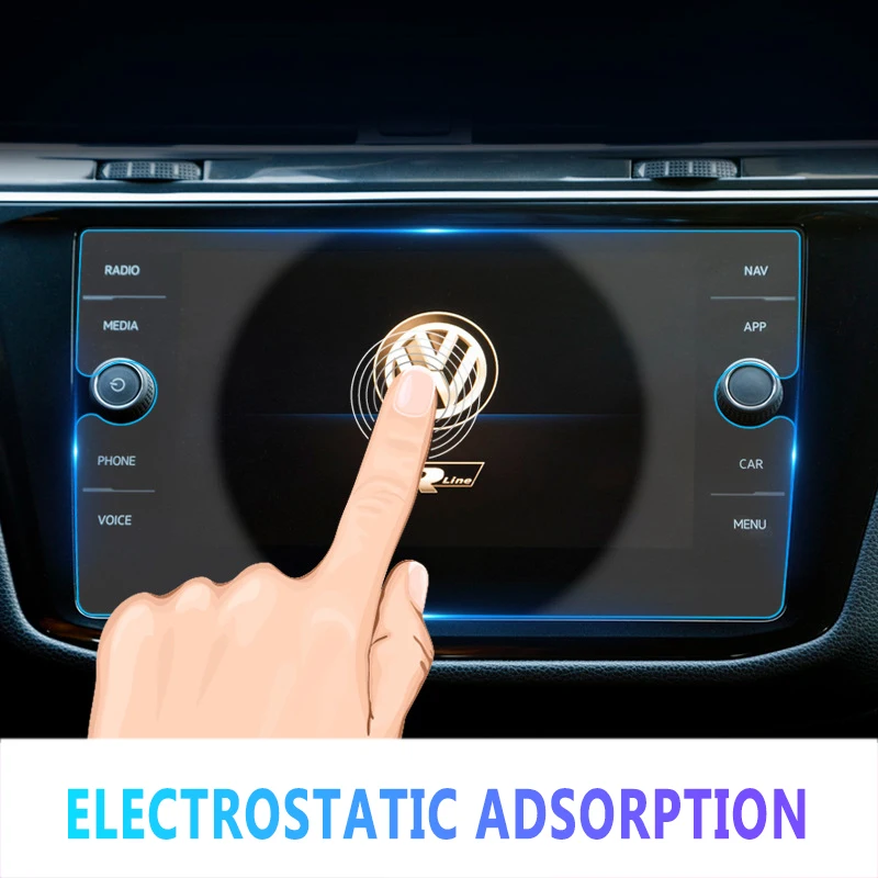 Для Volkswagen Tiguan Atlas 2018 2019 GPS навигации Экран сталь Материал Защитная пленка для ЖК