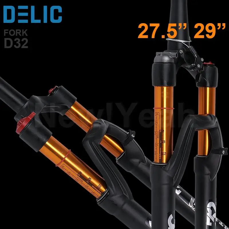 DELIC вилка для пневматической подвески из магниевого сплава MTB 29 дюймов/27 5 дюйма