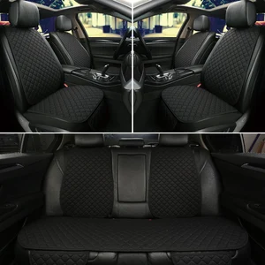 5 seats car seat cover protector car accessori backrest front rear seat back waist washable cushion pad mat auto four seasons free global shipping