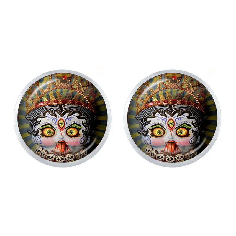 Kali Betty Boop Deadey серьги гвоздики для женщин в этническом стиле Череп готическом с