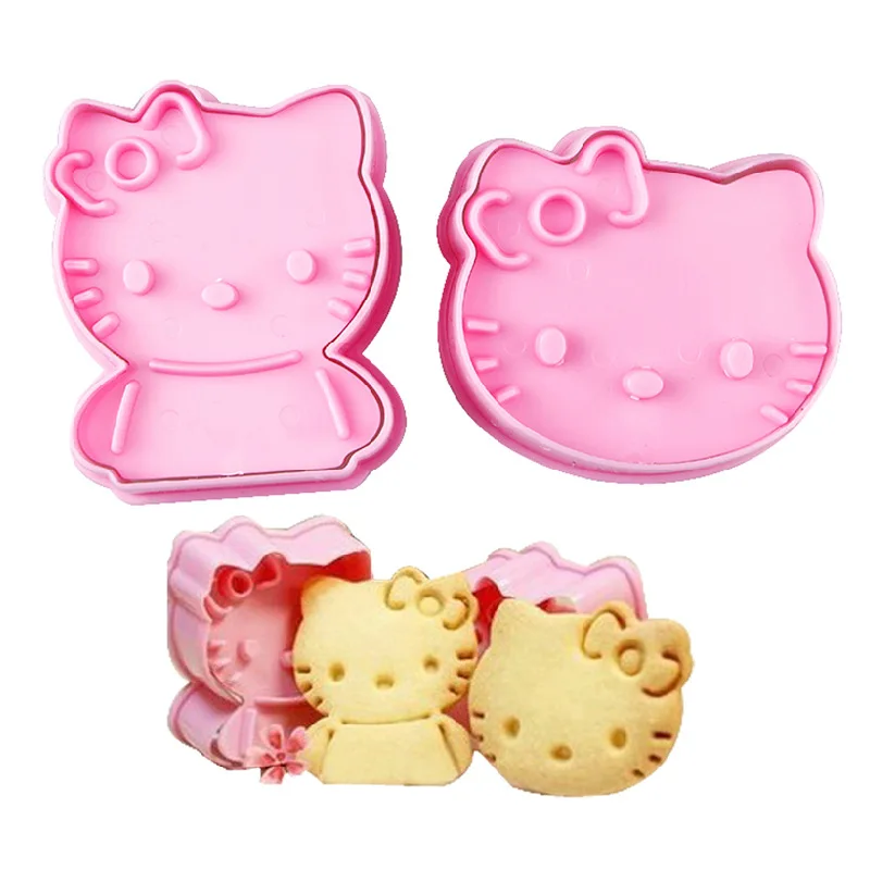 2 шт. инструмент для обжига 3D форма печенья Милая мультяшная животная пластиковая