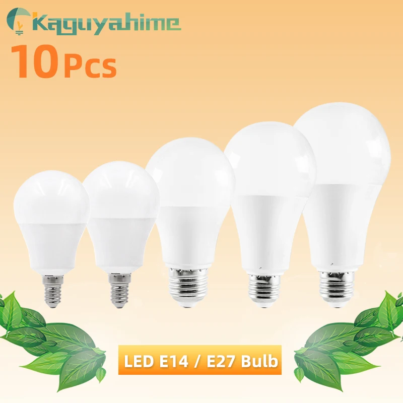 Светодиодная лампа E27 E14 10 шт./лот лампы с регулируемой яркостью 24 Вт 20 15 12 9 5 умная
