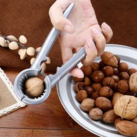 zinc alloy nutcracker nut sheller crack almond walnut pecan hazelnut filbert kitchen nut sheller clip tool clamp plier cracker