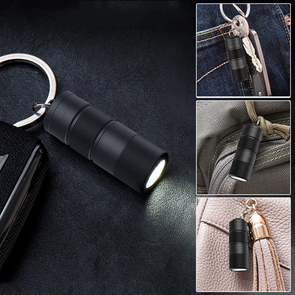 Мини USB прямого заряда Светодиодная Вспышка светильник Портативный брелок