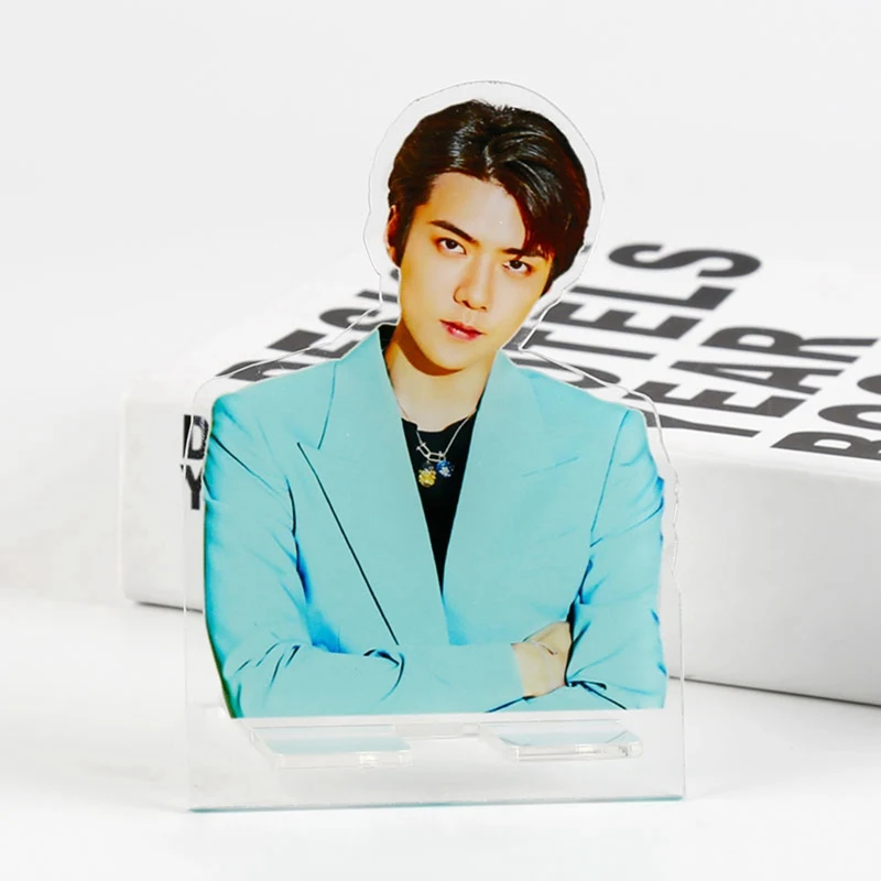 K-pop Star EXO baekhyun SEHUN CHANYEOL SUHO акриловая подставка для фигурок коллекция подарочный канцелярский набор