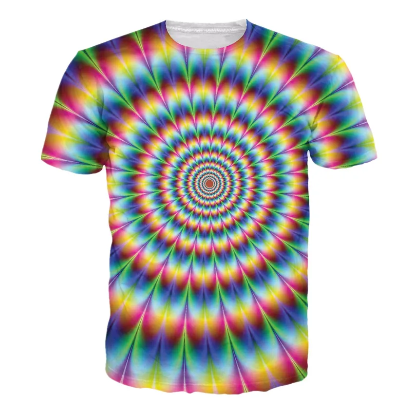 Sondirane/Новинка модная футболка с объемным принтом сезон лето короткими рукавами