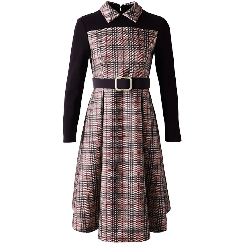 Женские платья больших размеров 2XL с длинным рукавом для девушек формальные в