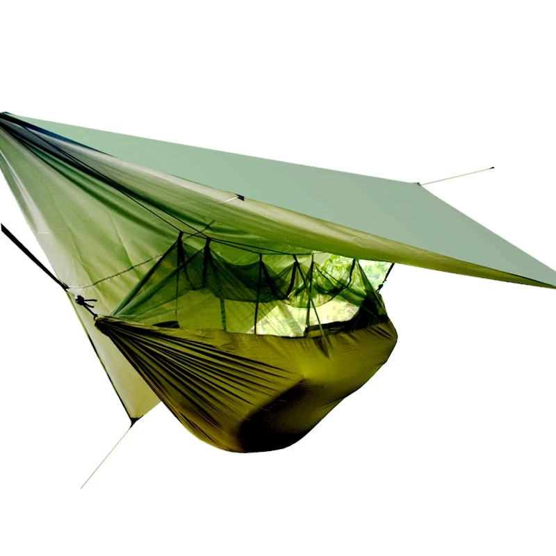 Палатка гамак армейского зеленого цвета с сеткой от комаров|Палатки| |