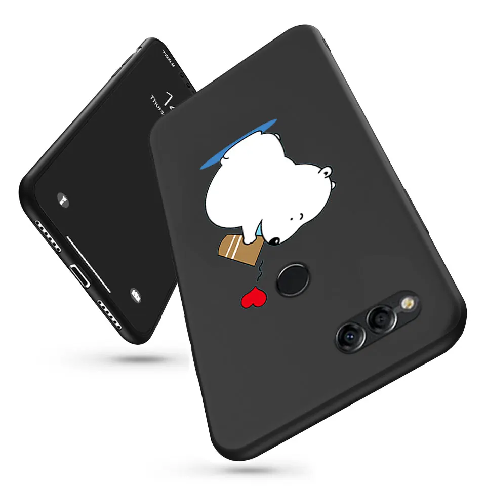 Тонкий чехол для телефона для Huawei Honor 6X 7C 7X 8X 8C цветной матовый защитный чехол для Honor 9 Lite 7A Pro Мягкий силиконовый чехол из ТПУ