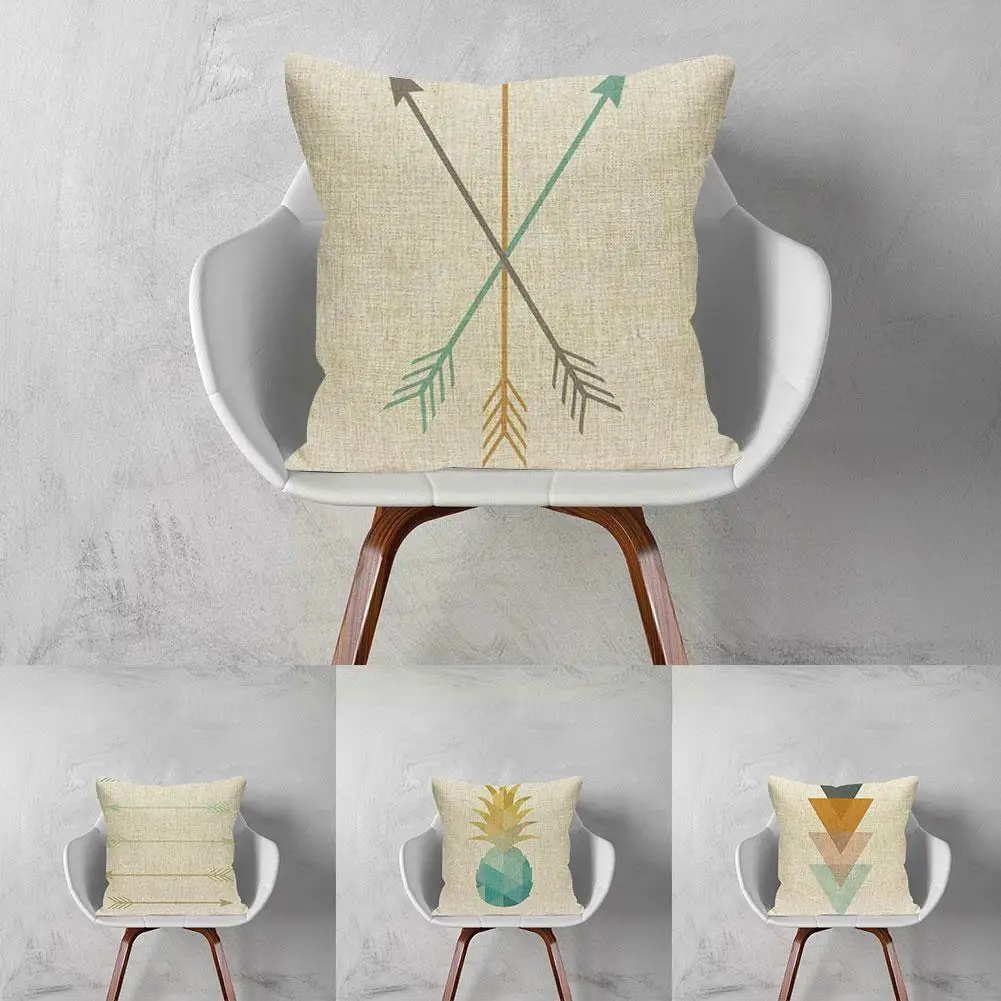 

Geometric Printed Cotton Linen Pillowcase Nordic Minimalist Car Decorative Cushion Room W4Y4 Chair Cover Sofa Home Living Z4L8