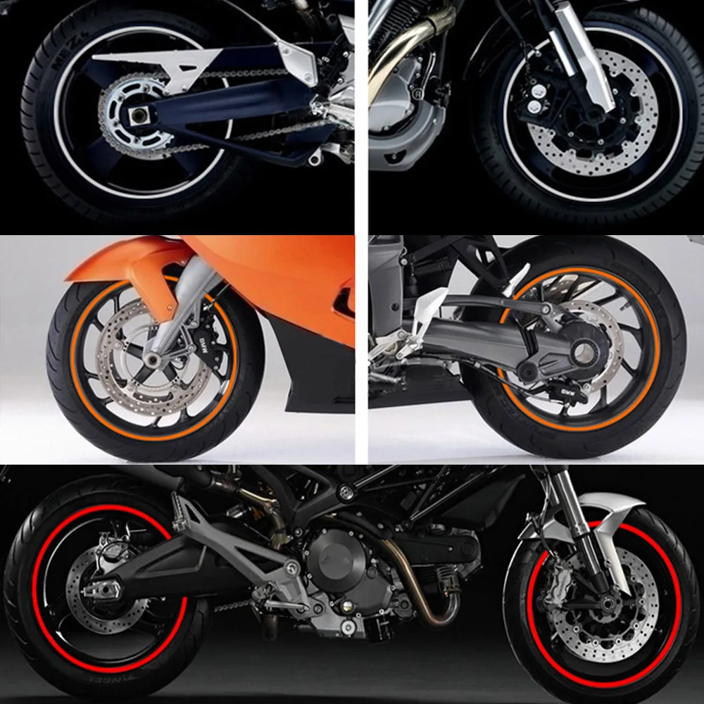 16 шт. автомобиля мотоцикла Стикеры для колеса шины светоотражающая лента мото