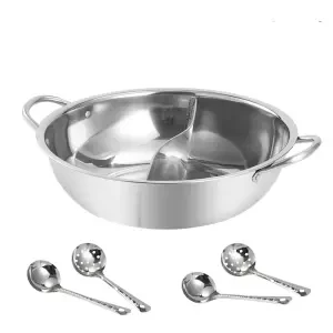 Горячий горшок утолщение бульон бытовой нержавеющей стали горячий бассейна