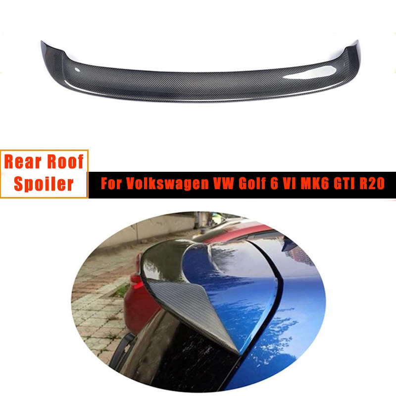 Спойлер для Golf 6 из углеродного волокна Volkswagen VW VI MK6 GTI R20 задний спойлер на крышу