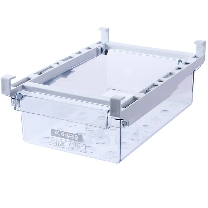 Выдвижной холодильник ящик для хранения косметики Регулируемый органайзер