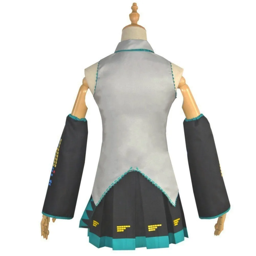 Vocaloid Miku - Japanese Men Women Wig Costume Future Cosplay Outfit for Beginners Female Halloween Plus Size | Тематическая одежда