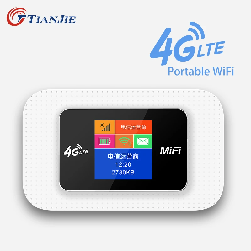 

TIANJIE 3G 4G LTE WCDMA UMTS GSM WiFi Router 150Mbps Cat4 High Speed Portable Pocket Modem Unlocked With Sim Card Slot