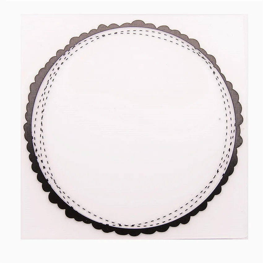 15*15 см круговой линии папки для Тиснения пластиковые bump Скрапбукинг DIY шаблон