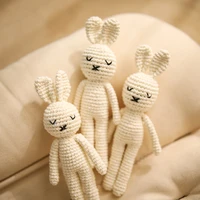 rabbit crochet beads cute animal panda beads wooden teething knitting jewelry crib baby sensory kids product amigurumi crochet