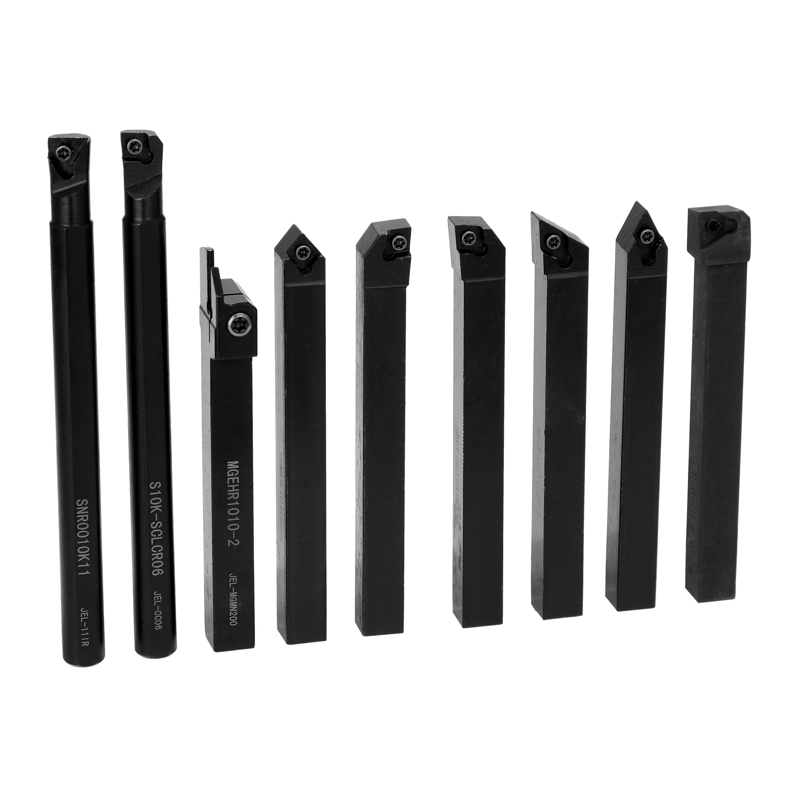 

9PCS 10mm High Hardness Milling Tool Holder Quick Cutting Efficiency Lathe Arbor with Insert and Wrench Metal Turning Rod