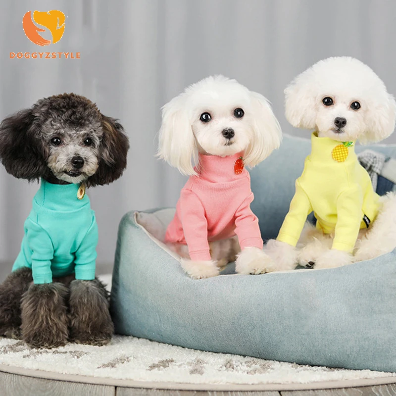 Милые фрукты Досуг Одежда для собак Футболка костюм йоркширских терьеров и чихуа