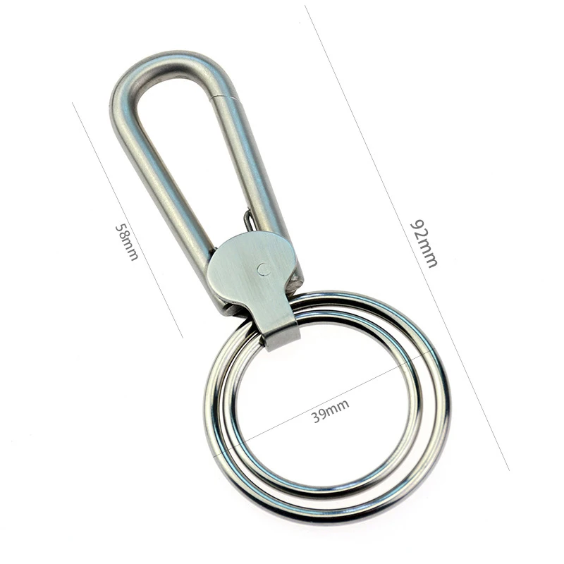 Брелок для ключей из нержавеющей стали 100% металлическое кольцо с разрезом сделай