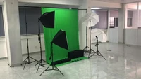 studio shooting kits photography umbrella softbox set bi color soft box light kit with backdrop stand